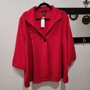 ❤️ Grace the Perfect Fit Red Swing Jacket – Women’s 2X – NWT